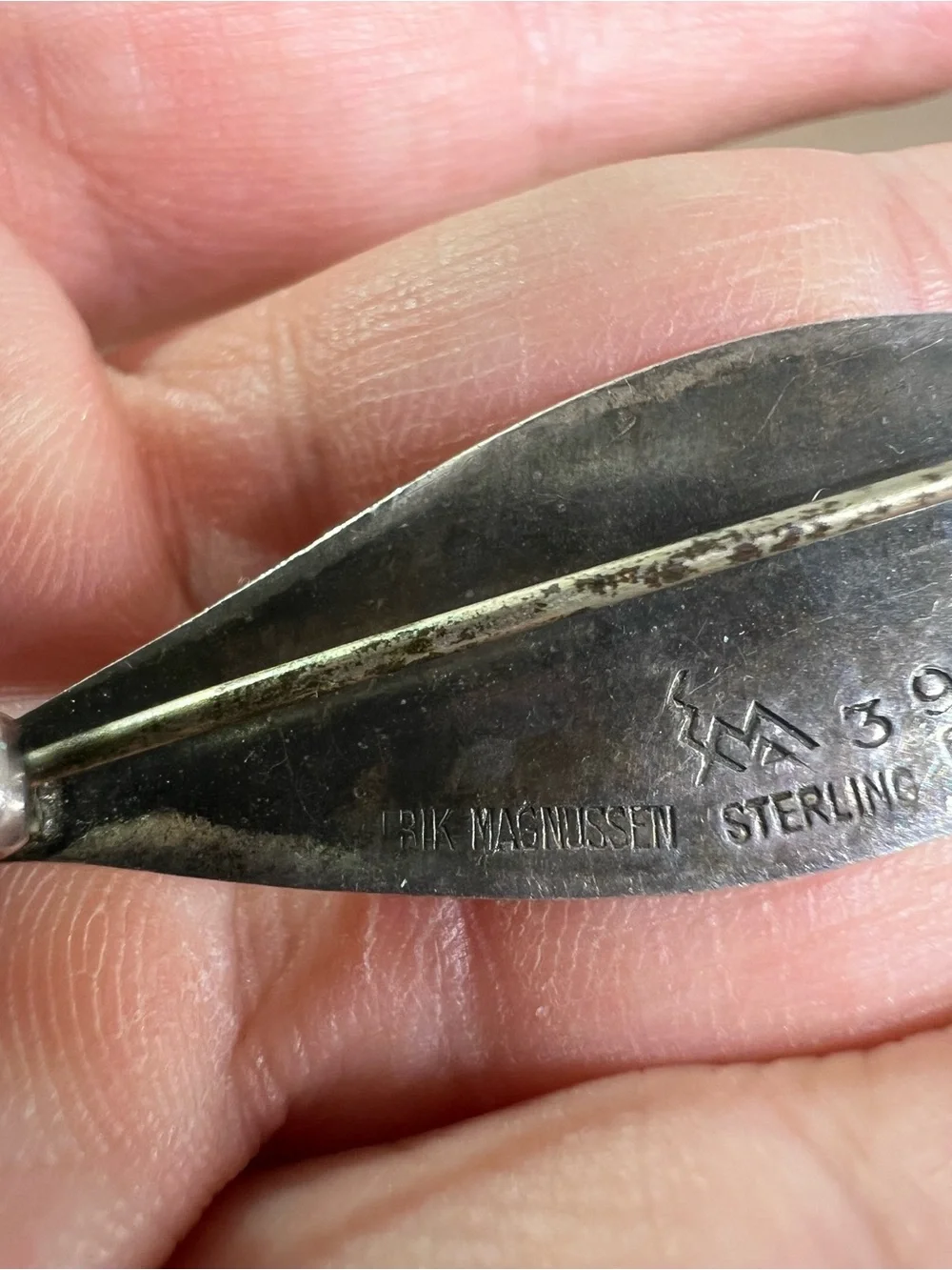 Vintage Sterling Erik Magnussen 1950s Enamel Fish Brooch